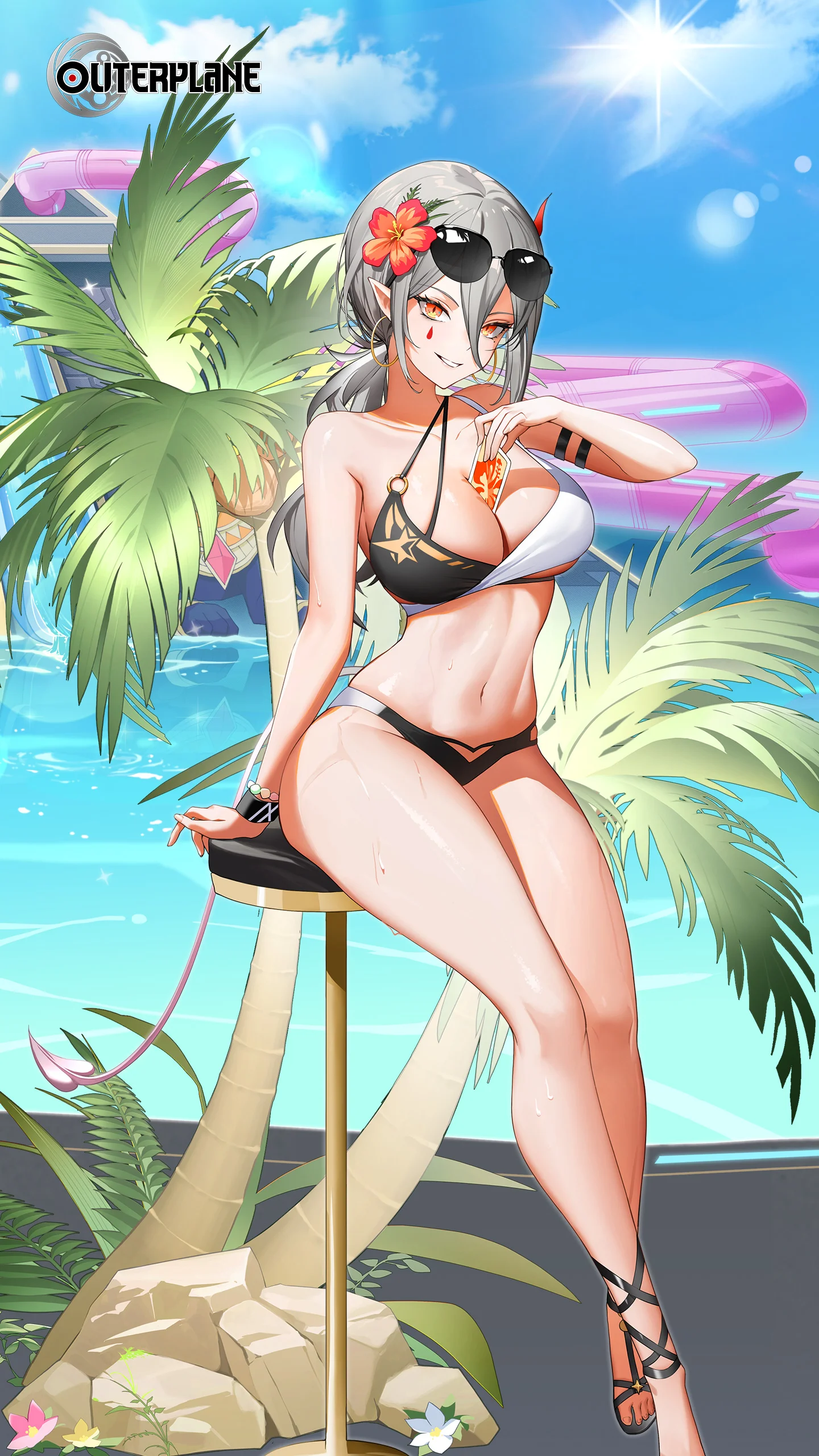 [Poolside Trickster Regina] Mobile Wallpaper