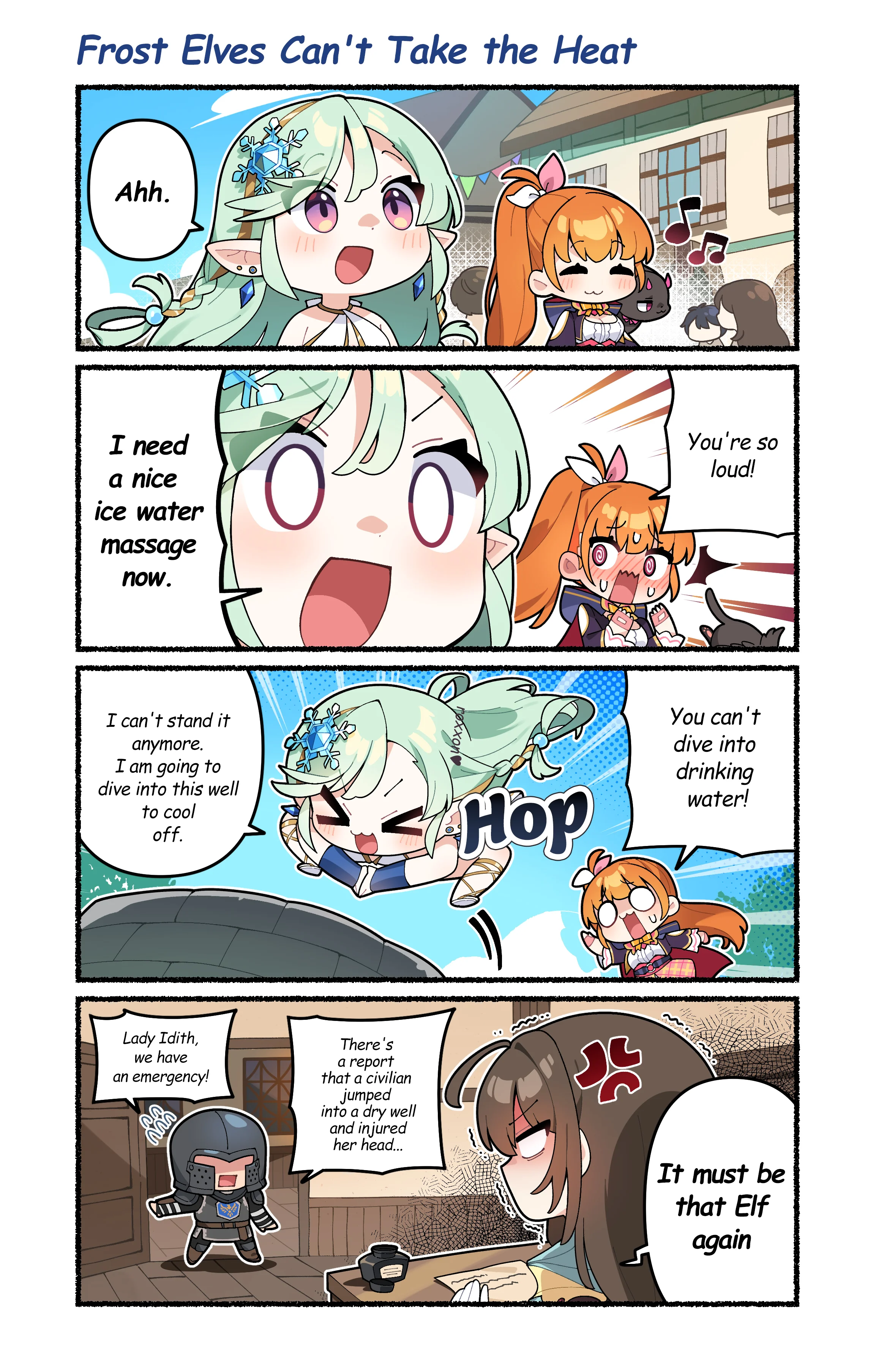 [Official 4-cut Cartoon] Ep.4, Frost Elves Can't Take the Heat