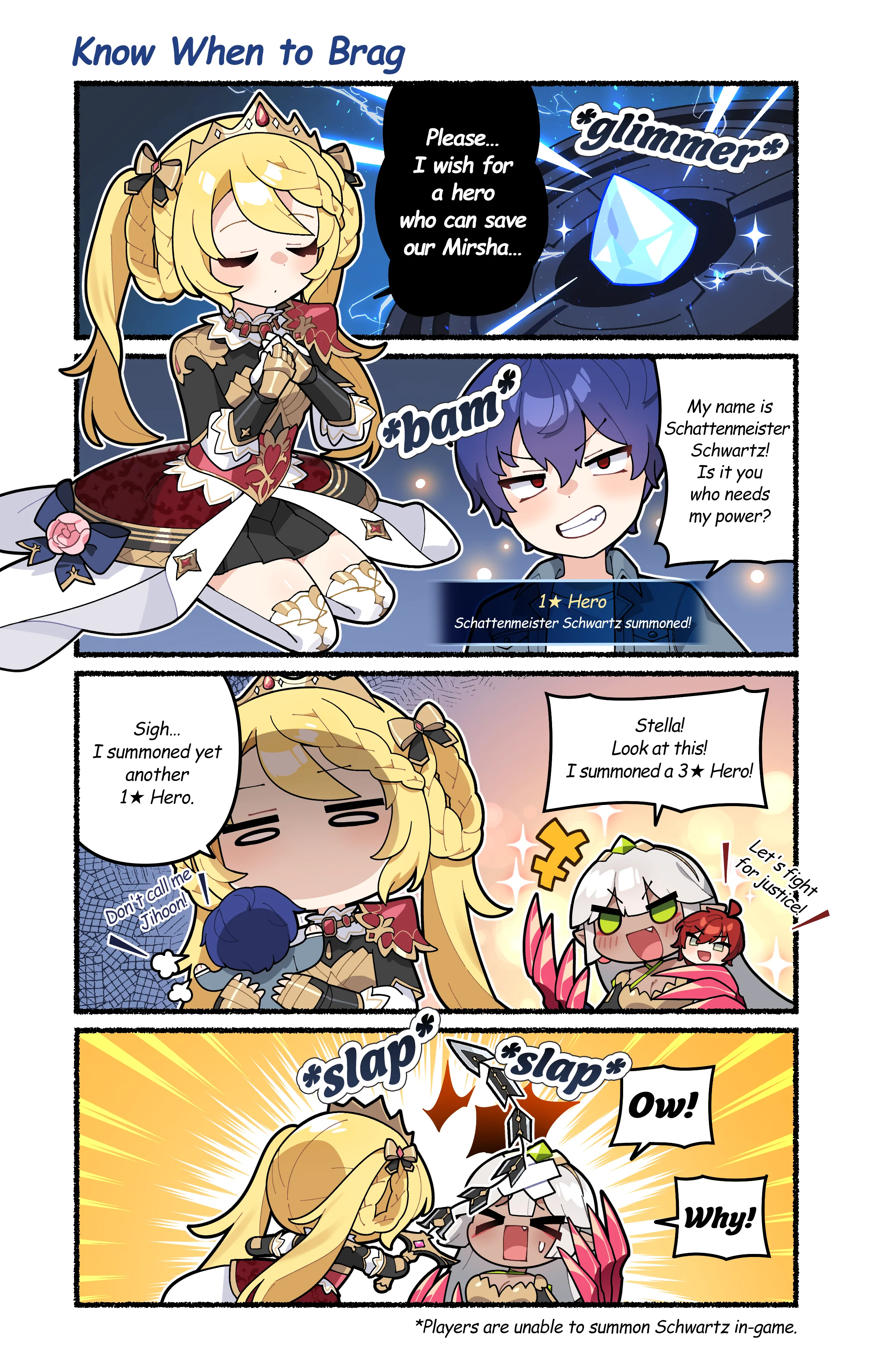 [Official 4-cut Cartoon] Ep.5, Know When to Brag