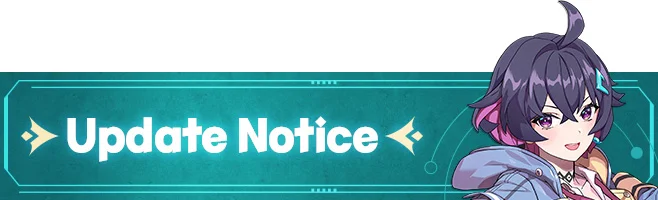 1/23 (Thu) Update Notice (1/30 5:45 Edited)