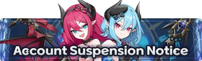 [Notice] 11/18(Tue) Account Suspension Notice