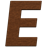 Letter E